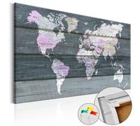 Tableau en Liège Carte du Monde - Journey Through the World 40 x 60 cm