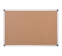 Bi-Office Tableau en liège Maya 60 x 45 cm Cadre aluminium Naturel