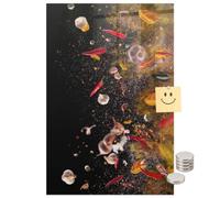 Tableau en Verre Trempé pour Réunions 40x60 Explosion de saveurs