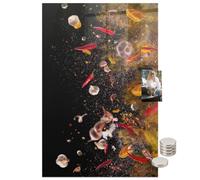 Tableau en Verre Trempé pour Réunions 70x100 Explosion de saveurs