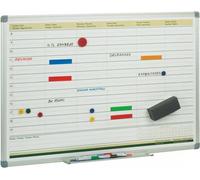 Tableau Faibo 60 x 90 cm Planning hebdomadaire blanc