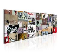 Tableau Imprimé Art of Collage - Banksy II 50 x 150 cm