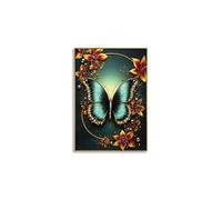 Tableau mural décoratif Mauro Ferretti Butterfly A Multicolore 70x4x100 cm