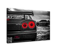 Tableau imprimé sur toile Art mural déco 70x50cm voiture de sport lampes n° H8722M_PC1G