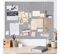 Tableau Liege Mural, 60 x 40 cm, Tableaux en Liège d'affichage décoratif en feutre avec ruban adhésif, panneau liege mural affichage photo vision board pour école, maison, cuisine, bureau