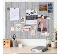 Tableau Liege Mural, 90 x 60 cm, Tableaux en Liège d'affichage décoratif en feutre avec ruban adhésif, panneau liege mural affichage photo vision board pour école, maison, cuisine, bureau