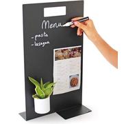 Tableau magnétique A3 noir - Double face Crayboard pour carte de menu ou annonces