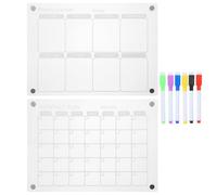 Tableau Magnétique Acrylique Effaçable pour Planning Hebdomadaire Bureau | Surface Lisse et Solide, Écriture Claire, Orientation Paysage ou Verticale, pour Élèves et Enseignants