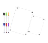 Tableau Magnétique Acrylique Planning Hebdomadaire, pour Réfrigérateur | Effaçable à Sec, Liste de Tâches et Rappels, Usage la Cuisine, Format DIY Pratique