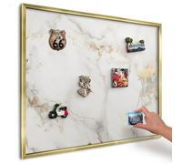 Tableau magnétique avec cadre, Tableau décoration murale, Cadre doré 80x60 Élégance délicate DecorTapis
