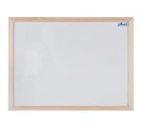 Tableau magnétique AVELI - 60 x 40 cm - Tableau blanc avec cadre en bois - Magnétique et inscriptible - Montage mural horizontal/vertical - Pour bureau, école, maison