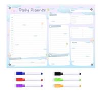 Tableau Magnétique de Planification Hebdomadaire pour Notes en Acrylique | Écriture Lisse, Finition Soignée, Organisation du Planning, Usage Réfrigérateur, Format Décoratif Compact