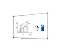Tableau magnétique effaçable à sec 90x60 cm avec accessoires Blanc