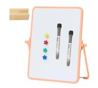 Tableau magnétique effaçable à sec | Bloc-notes double face avec support | Tableau blanc de bureau avec marqueurs | Pour salle de ole, lieu de travail, maison, cuisine, appartement, dortoir