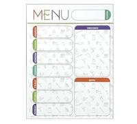 Tableau magnétique effaçable à sec, calendrier hebdomadaire magnétique, 28 x 21 cm, planificateur , rappel de repas, organiseur de réfrigérateur pour cuisine, centre de commande