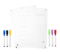 Tableau Magnétique Effaçable à Sec pour Réfrigérateur, Acrylique | Planning Hebdomadaire, Rappels et Liste de Tâches, Fixation Aimantée Réutilisable, Cuisine