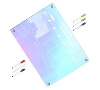 Tableau Magnétique Effaçable en Acrylique pour Réfrigérateur, Planning | Disposition Hebdomadaire Claire, Surface Lisse et Transparente, pour Étudiants et Organisation Familiale sur Portes