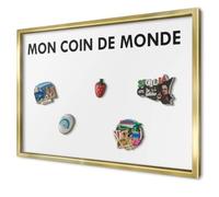 Tableau Magnétique en Métal 60x40 cm | Cadre Doré | Mon Coin De Monde