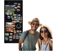 Tableau magnétique mural70x30cm en acier, effaçable, compatible marqueurs craie, idéal pour aimants et notes - kit de montage inclus