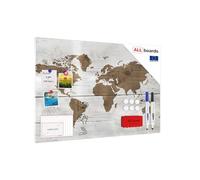 Tableau magnétique pour aimants METALboards, carte lumineuse 90×60 cm + ensemble d’accessoires