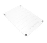Tableau Magnétique Réfrigérateur Acrylique Effaçable, Planning Menu | Réutilisable, Surface Transparente, pour Congélateur et Frigo, Note Hebdomadaire, sans Stylo