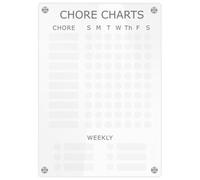 Tableau Magnétique Transparent en Acrylique, Planning Hebdomadaire | Surface Lisse, Écriture Facile et Rappels, pour Maison, Casiers Scolaires et Colocataires