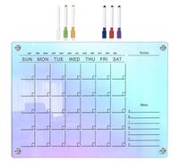 Tableau Mémo Acrylique Magnétique pour Planning Hebdomadaire, messages | Surface Lisse et Polie, Effaçable, Résistante à L’Usure Chocs, pour Bureau