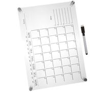 Tableau Mémo en Acrylique Transparent, Planning Hebdomadaire effaçable | Surface Claire, Réutilisable, pour Notes et Messages, Usage Familial ou Hôtelier, Style Simple et Moderne