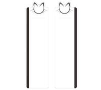 Tableau mémo latéral avec moniteur | Rappel réutilisable avec visage de chat - Porte-notes adhésif écran ordinateur - Étudiants, adolescents, universitaires, professeurs, étude, maison, bureau