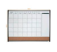 Tableau mixte magnétique liège 58,5 x 43 cm avec calendrier mensuel Nobo