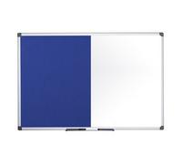 Tableau mixte, tableau blanc / feutre, bleu