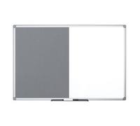 Tableau mixte, tableau blanc / feutre, gris