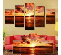 Tableau Multi Panneaux Mural 180cm*90cm Coucher du soleil Sans cadre G