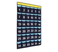Tableau Mural à Pochettes Numérotées pour Téléphones Organisation 36 | Gestion de Téléphones avec Poches pour Bibliothèque École Salle de ortoir Bure
