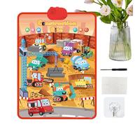 Tableau Mural Alphabet Électronique - PVC 41x55.5cm 310g | Tableau D'Apprentissage Audio Interactif Pour Garçons Et Filles D'Âge Préscolaire 1 À 5 Ans | Affiche Parlante Éducative Pour Plaisir De L'Al