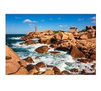 Tableau mural côte de granit rose CEANOTHE 65x97 cm Multicolore - Fabriqué en France Multicolore G