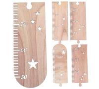 Tableau Mural de Croissance Étoile en Bois pour Garçon et Filles, 1 Set | Mesure Précise, Décoration Murale de Chambre D’garçon et Filles, à Accrocher au Mur, pour Filles et Garçons