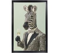Tableau mural encadré CEANOTHE zèbre gentleman 40x60 cm Noir & blanc Noir & blanc