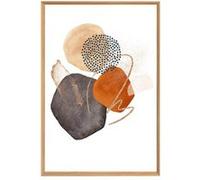 Tableau mural encadré forme moderne 65x97 cm CEANOTHE Décoration Murale Art Décoratif Muraux Peinture Imprimée en HD Salon Chambre Bureau Fabriqué en France Multicolore G