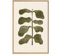 Tableau mural encadré pante origine 65x97 cm CEANOTHE Décoration Murale Art Décoratif Muraux Peinture Imprimée en HD Salon Chambre Bureau Fabriqué en France Vert G