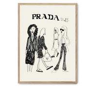 Tableau mural encadré Prada IV, multicolore, 1 pièce
