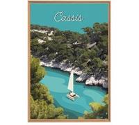 Tableau mural illustration cassis CEANOTHE 65x97 cm Vert - Fabriqué en France Vert G