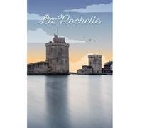 Tableau mural illustration Port La Rochelle CEANOTHE 65x97 cm Gris - Fabriqué en France Gris G