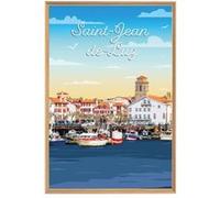 Tableau mural illustration Saint-Jean-de-Luz CEANOTHE 65x97 cm Multicolore - Fabriqué en France Multicolore G