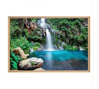 Tableau Mural Mat Encadré Cascade CEANOTHE - 65x97 cm - Nature évasion