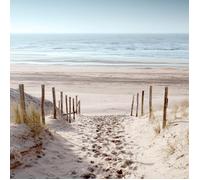 Tableau Mural Pas Sur Le Sable CEANOTHE - 30x30 cm - Plage