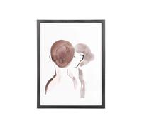 Tableau mural Present Time Kiss XL Noir 30x40 cm
