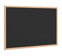 vidaXL Tableau noir avec cadre en bois de pin massif – 60x40 cm – Noir – Facile à nettoyer
