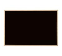 Bi-Office Tableau Noir, Cadre en Pin, 90 x 60 cm
