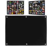 Tableau pour Ecusson 60 X 45 cm avec œIllets Feuille Pliable Tableau D'Affichage de Collection Mur D'Affichage de Patchs pour Badges Tampons Patchs et Autocollants